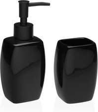 Set Bagno Dispenser Sapone E Porta Spazzolini in Ceramica   Accessori Bagno Desi