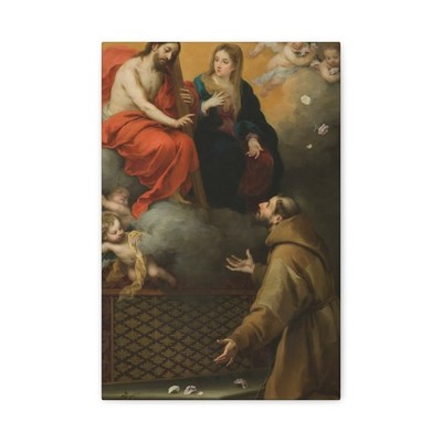 Murillo, Bartolomé Esteban - The Vision of Saint Francis - Canvas Wall Art