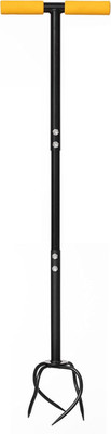 40-Inch Lawn Twist Tiller - Soil Aerating Tool for Lawn Care, Yard and Garden He