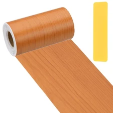 4"x33' Self-Adhesive Wood Grain Repair Tape with Scraper, Red Cherry