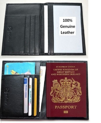 Genuine LEATHER PASSPORT HOLDER Handcrafted Slim Travel Wallet Easter Gifts