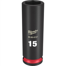 Milwaukee 49-66-6157 Milwaukee Tool SHOCKWAVE Impact Duty  3/8"Drive 15MM Deep 6