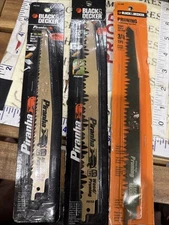 3X Black & Decker  Wood Pruning &all Purpose Metal Recip Saw Blade