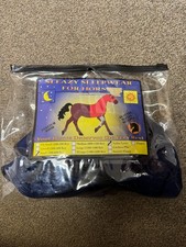 Sleazy Sleepwear For Horses Solid Navy Blue Lycra Hood Small NOS