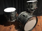 Ludwig Used Club Date 3pc Downbeat Kit Vintage Black Oyster