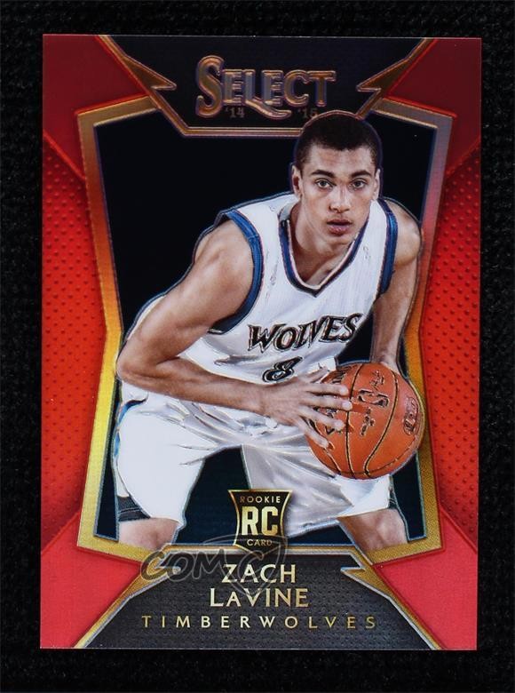 2014-15 Panini Select Concourse Red Prizm 75/149 Zach LaVine #84 0z9