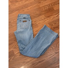 Wrangler Retro Womens High Rise Flare Leg Jeans Light Wash 09MWWOH 7x34