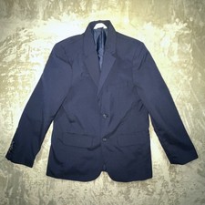 Cat Jack Boy's Classic Blazer Jacket Navy Blue Year Round Fully Lined Size 12
