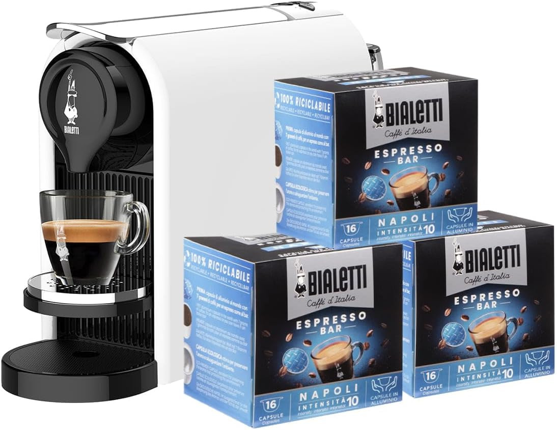 Idea Regalo Perfetta: Gioia PLUS Bialetti + Set Degustazione 48 Capsule