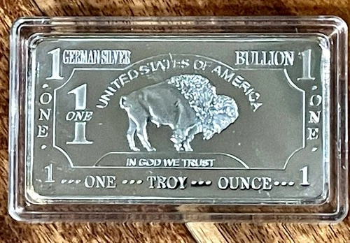 German Buffalo Design =  1 German Bar with Case