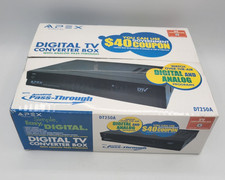 Apex DT250A Digital TV Converter Box Analog Pass-Through New Sealed