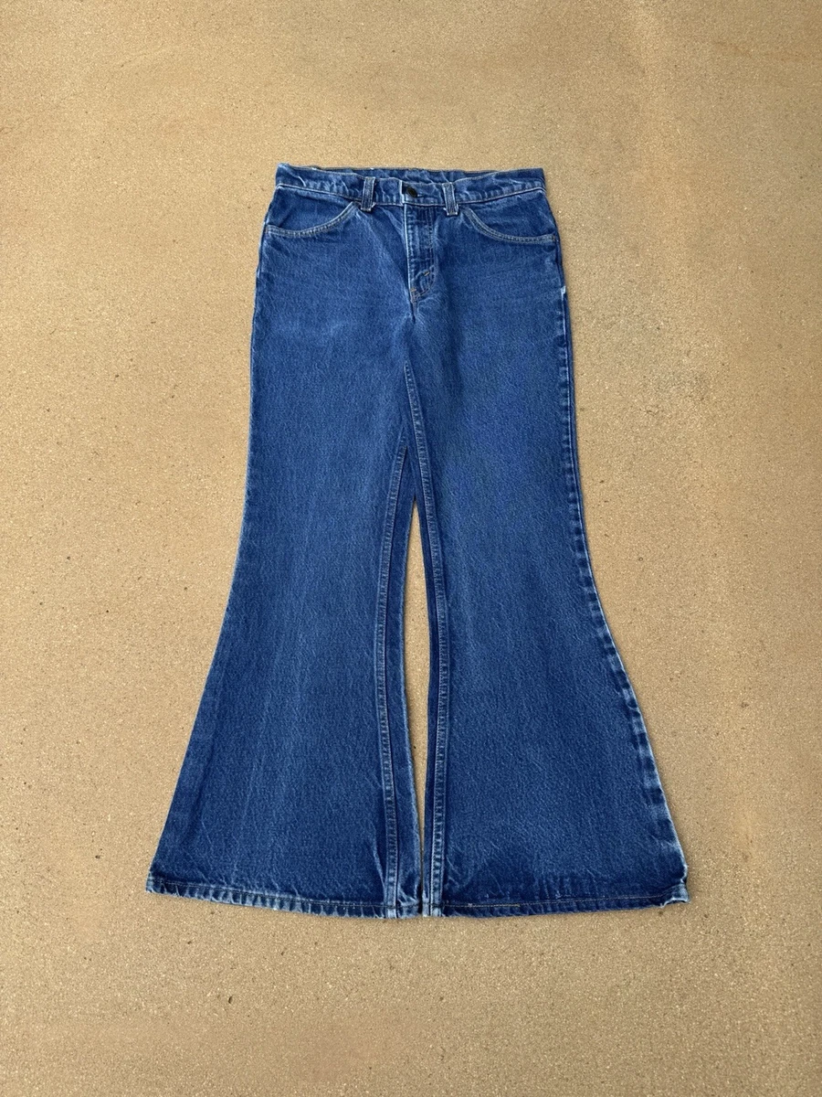 Levi’s 684 Levis 684 Bell Bottom Jeans Mens 31 X 34 Big Bell Orange Tab Zip