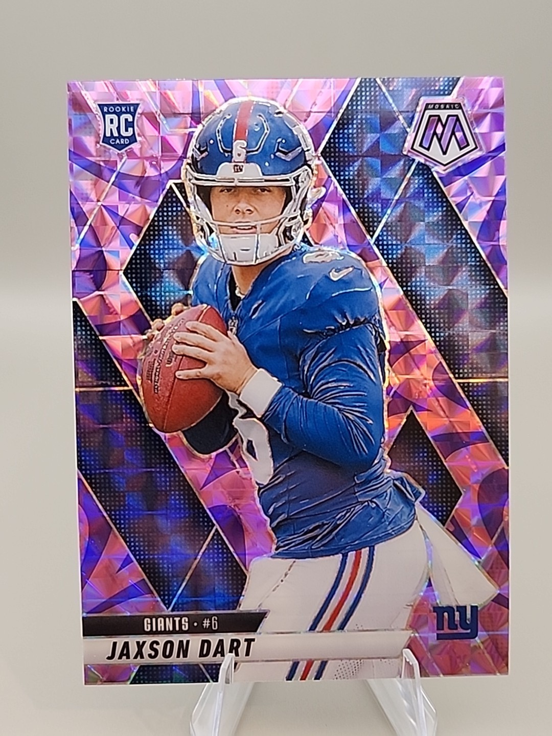 2025 Panini Mosaic Jaxson Dart Reactive Purple Mosaic Prizm #362 RC Rookie