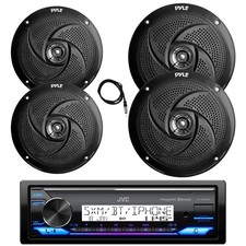 JVC KD-X38MBS Bluetooth Radio, 2x 8" 320W  2x 6.5" 240W Black Speaker, Antenna