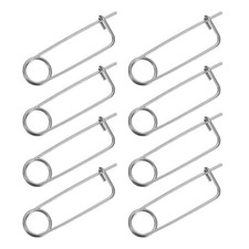 8Pcs 0.08x1.73 Inch Brooch Shape Cotter Safety Pins Steel Quick Lock Fastener