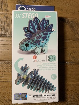EUGY 3D Kartonmodell Dinosaurier Bastelset 007 Stegosaurus Stego Neu Versiegelt