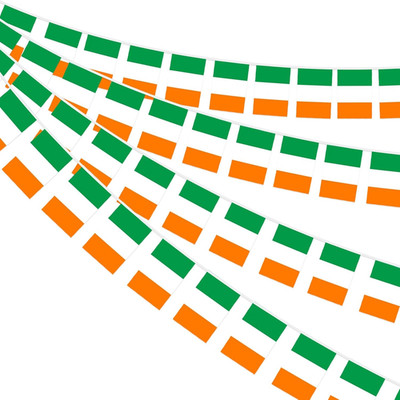 Irische Wimpelkette, 1 Stück 30 Irische Banner, St. Patrick's Day Dekorationen,