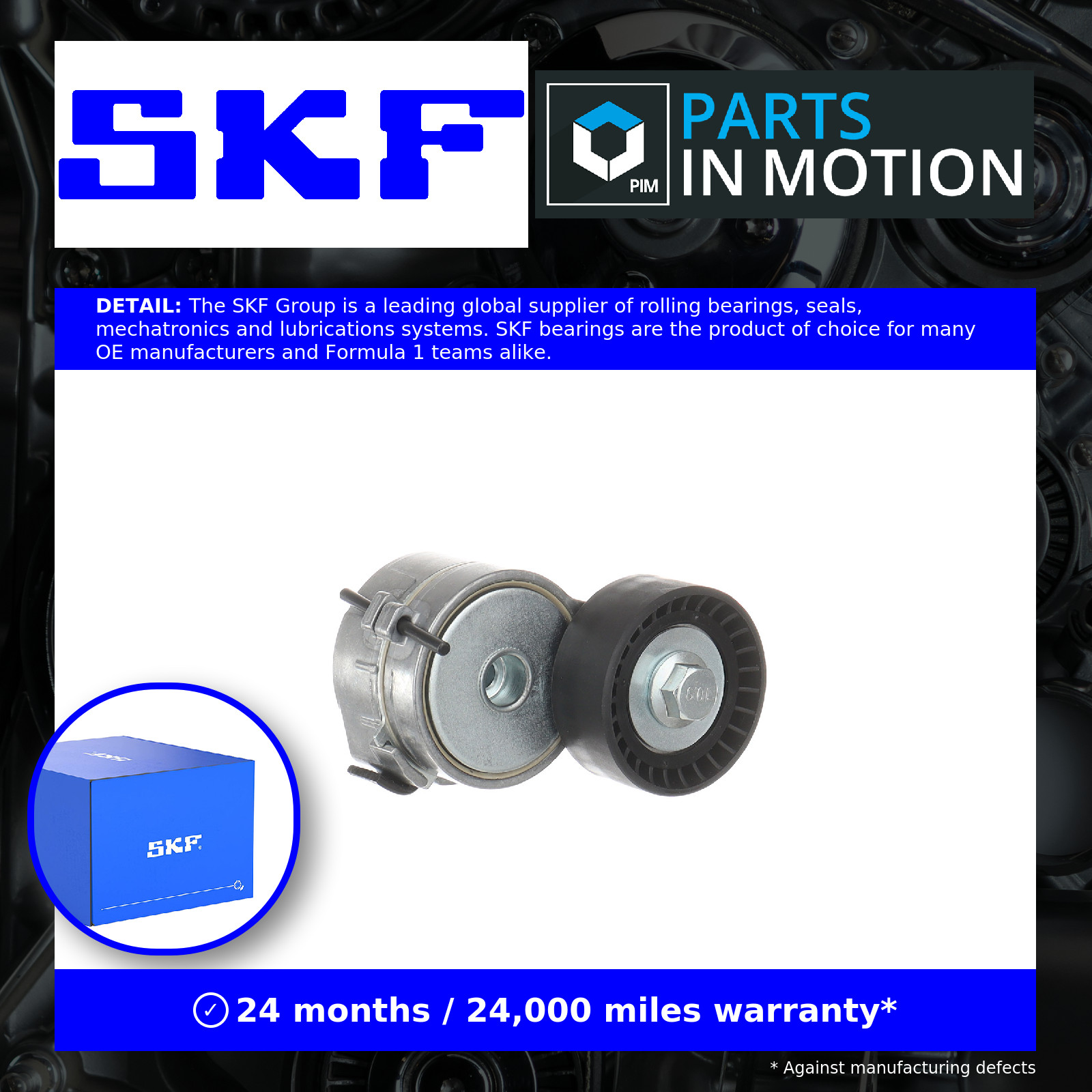 Left SKF-OE VKM 33161 Belt Tensioner, V-ribbed belt for CITROËN,FIAT,PEUGEOT,TOY - Image 6