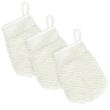 Mini 3 PCS Exfoliating Scrubber Mitt, Cleanser Wash Mittens Exfoliator for Me...