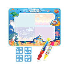 Doodle Matte Ozean 80x60 cm wiederverwendbar 2 St&uuml;ck Stifte f&uuml;r Kinder, gro&szlig;
