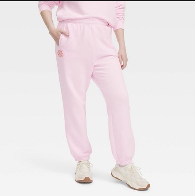Women's Jogger Sweatpants Soft Pink Roller Rabbit x Target LARGE VIRAL SOLD OUT