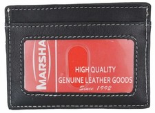 New Genuine Leather Slim Card Holder Wallets For Men - Minimalist