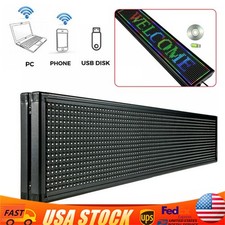 High Brightness Outdoor LED Sign Programmable Scrolling Message Display Board US