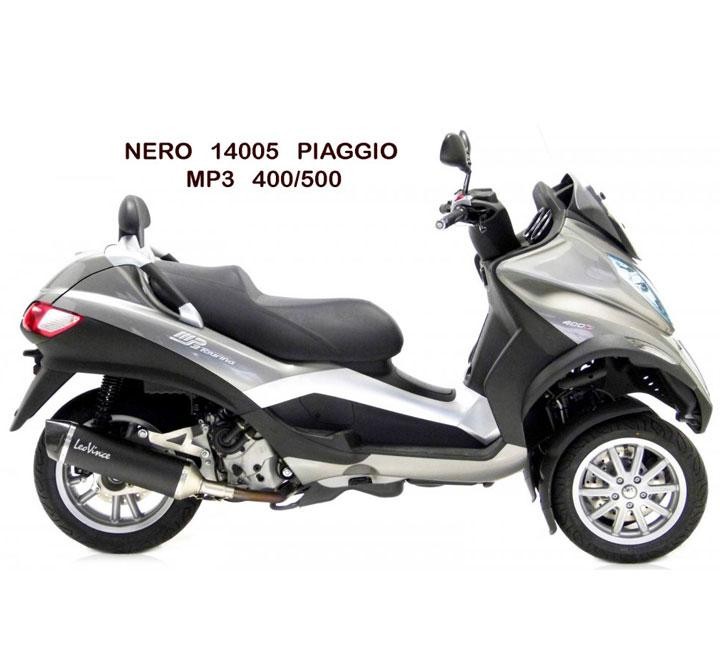 Silencieux Leovince Nero Piaggio MP3 400 gain de poids carbone