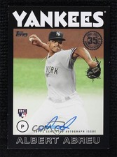 2021 Topps 1986 Baseball Series 2 Black 161/199 Albert Abreu #86B-AA Auto 11pj