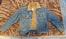 Levi's Sherpa lined jean denim jacket, men's small