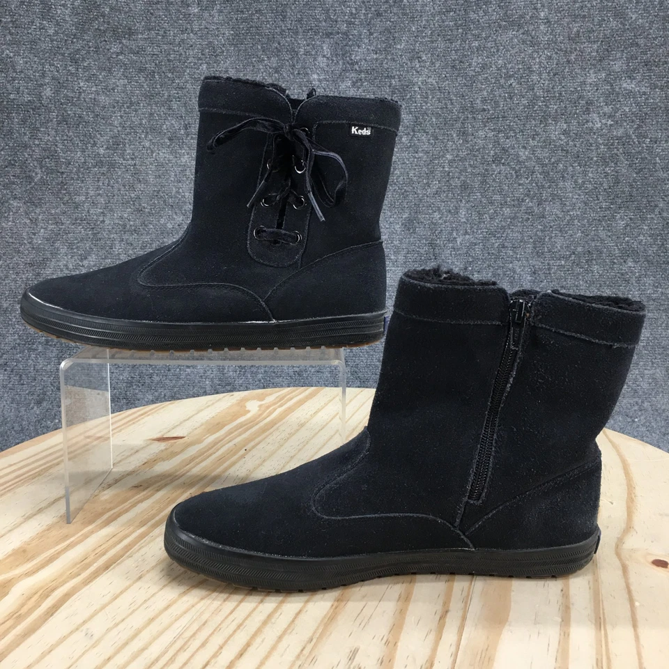 Botas femininas Style & Co. 7,5 M Wynonaa tornozelo marrom couro sintético anabela - Imagem 2 de 4