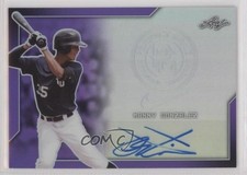 2017 Leaf Perfect Game National Showcase Metal 5/25 Manny Gonzalez Auto lz7