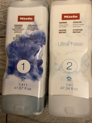 Miele Ultra Phase 1 & 2 Detergent 2 Component Whites & Colors UltraPhase BOTH