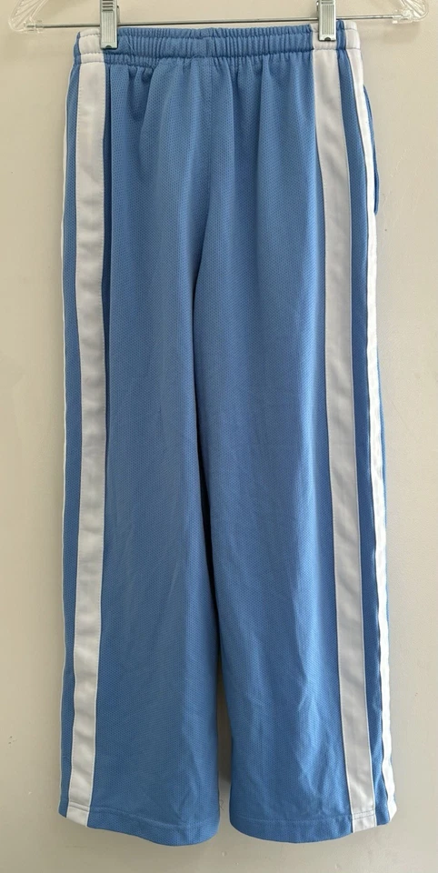 Calça de cintura ajustável Starter Kid masculina listra branca 100% poliéster forrada azul G - Imagem 4 de 4