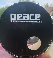 PEACE BASS DRUM/ RED WINE