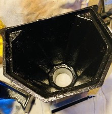 Rainwater gutter hopper head, planter. Antique Black. Cast iron. Heritage. 