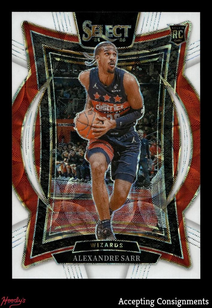 2024-25 Select White Scope Prizms #73 Alexandre Sarr RC ROOKIE 03/35 WIZARDS