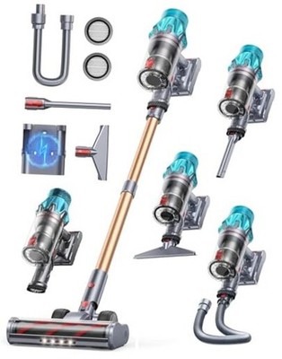 Cordless Vacuum Cleaner 600W/50Kpa, Stick Vacuum Cleaners 65 Mins Max Runtime 