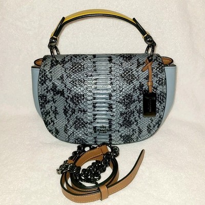 COACH NOMAD COLORBLOCK EXOTIC GLOVETANNED LEATHER BAG CBZ40