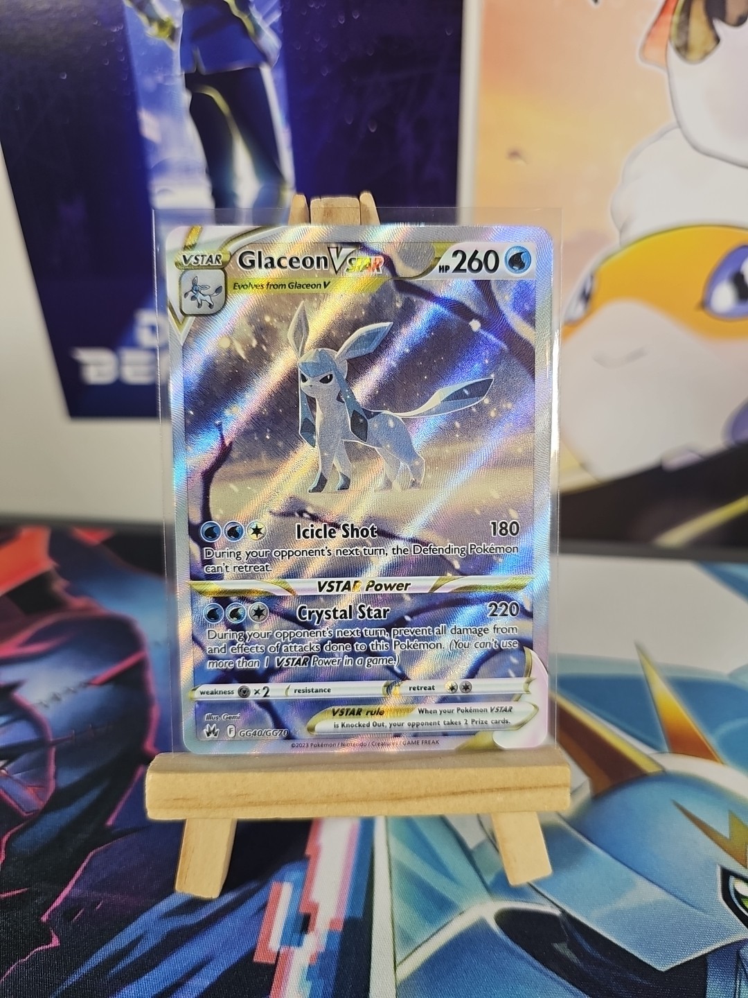 Pokémon TCG - Glaceon VSTAR GG40/GG70 Crown Zenith Galarian Gallery NM/M