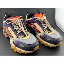 Fila Oakmont TR-Purple Orange Grey Sneakers, 3JM01690-265, Mens 4.5, Womens 6