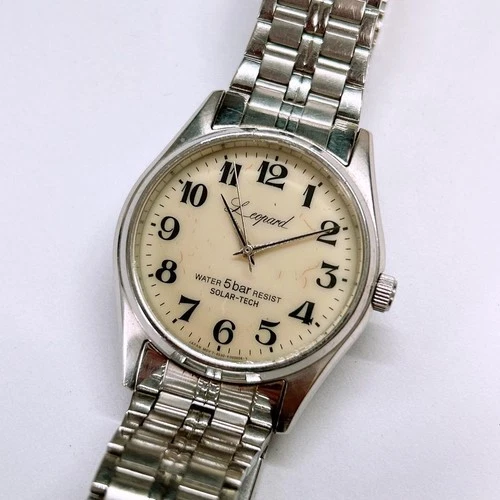 Vintage Japan Double-Sided Skeleton Auto Watch 1970s Black Used - Picture 3 of 3