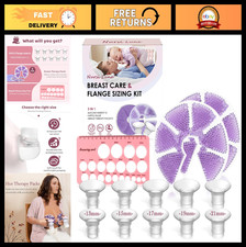 Flange Sizing Kit 10PCS with Silicone Inserts 13/15/17/19/21mm for Breastfeeding