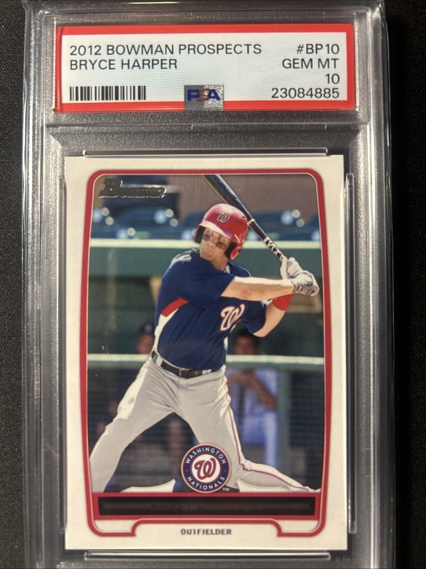 Bryce Harper 2012 Bowman Prospects BP 10 PSA 10 Gem Mint