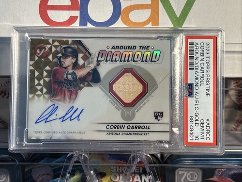 CORBIN CARROLL 2023 Topps Pristine GOLD Around the Diamond #ADRCC/50 PSA 10 Auto