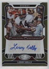 2023 Certified Canton Signatures Mirror Gold Etch /10 Leroy Kelly Auto HOF 07lk