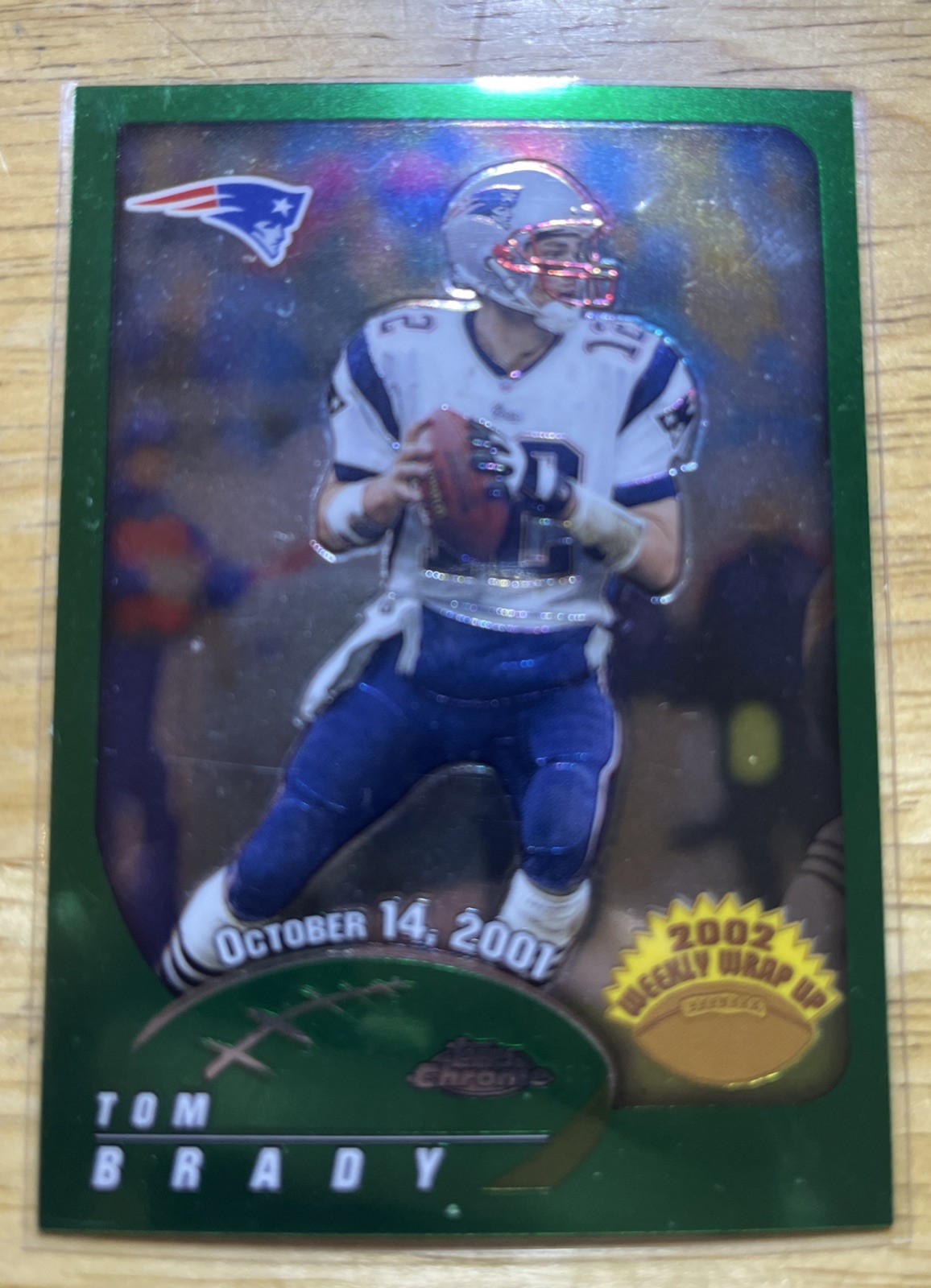2002 Topps Chrome TOM BRADY #150 “WEEKLY WRAP UP” PATRIOTS HOF SP🔥RARE🔥1:120🔥
