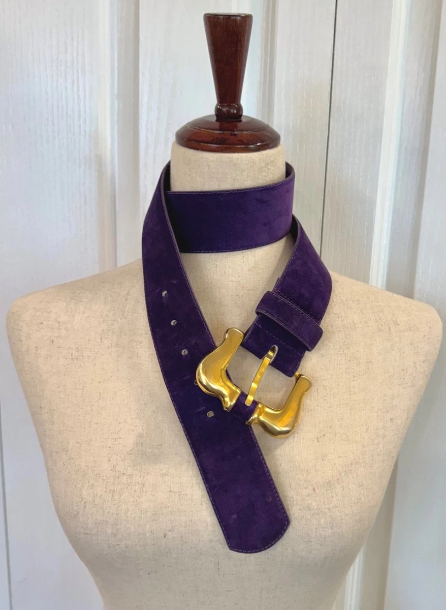 Purple Suede Belts for Women for sale | eBay display picture 3