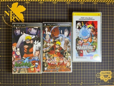 Lot 3 Naruto Shippuden Ultimate Ninja Impact 2 Phantom Fortress Heroes 3 PSP CIB