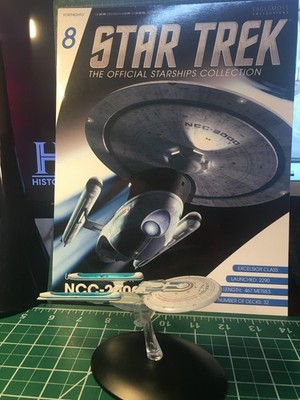 Eaglemoss Star Trek #8  ''USS Excelsior NCC-2000'' with box and magazine